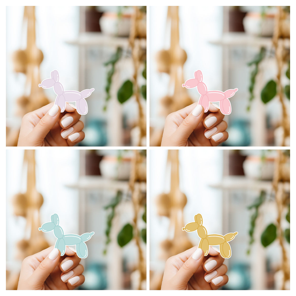 Balloon Dog Sticker | Water Resistant Sticker