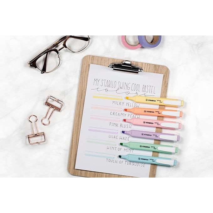 Stabilo Swing Cool Pastel Highlighters