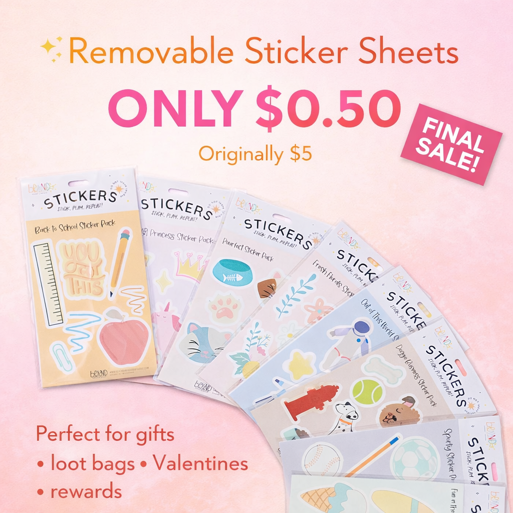 Removable Stickers - Originally $5 — now just $0.50!