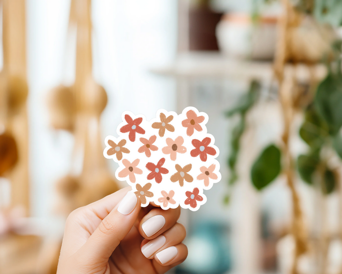 Tiny Flowers Sticker | Water Resistant Sticker