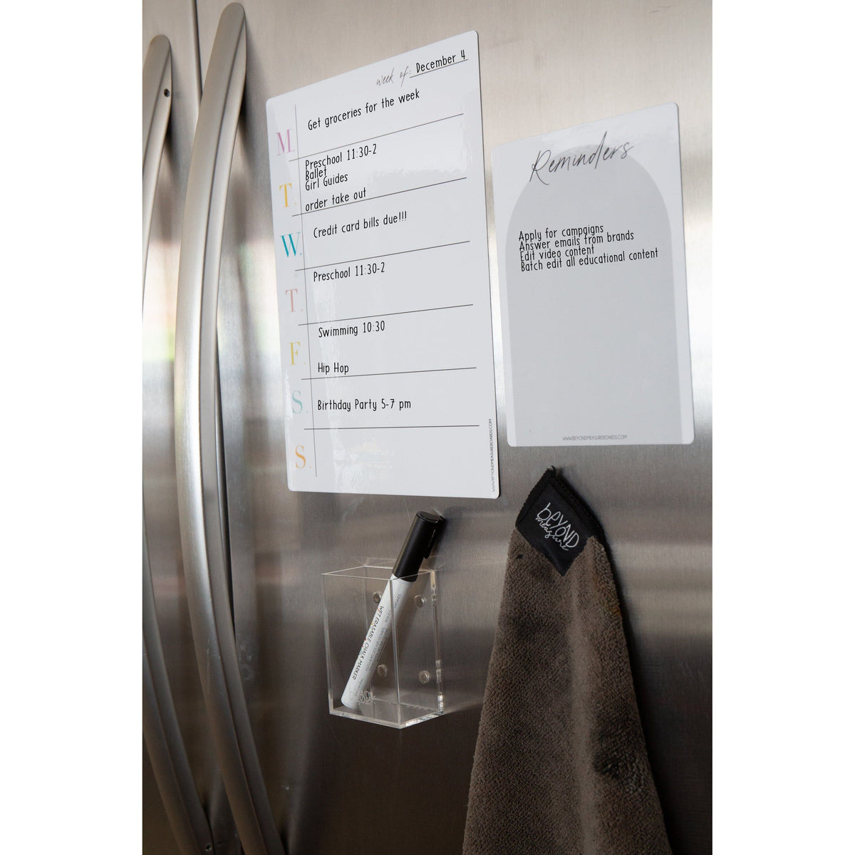 Magnetic Reminders Dry Erasable Board