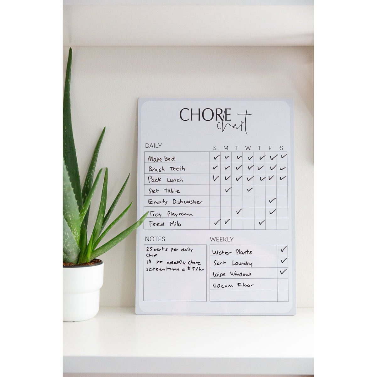 Chore Chart - Single + Double