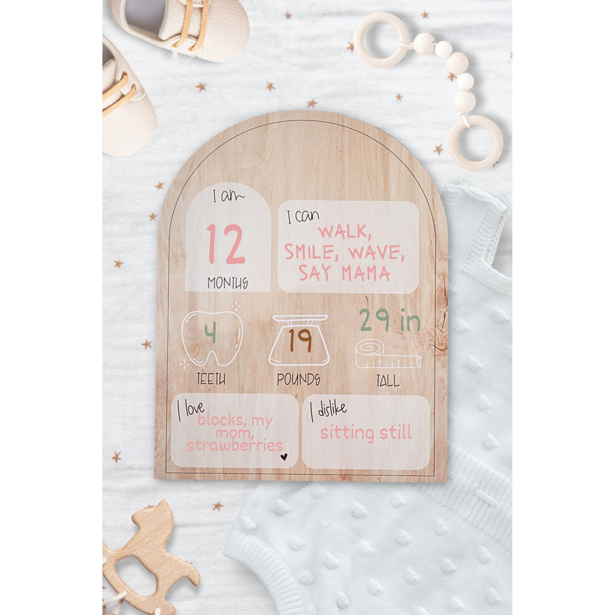 Baby + Birthday Arch Reversible Board