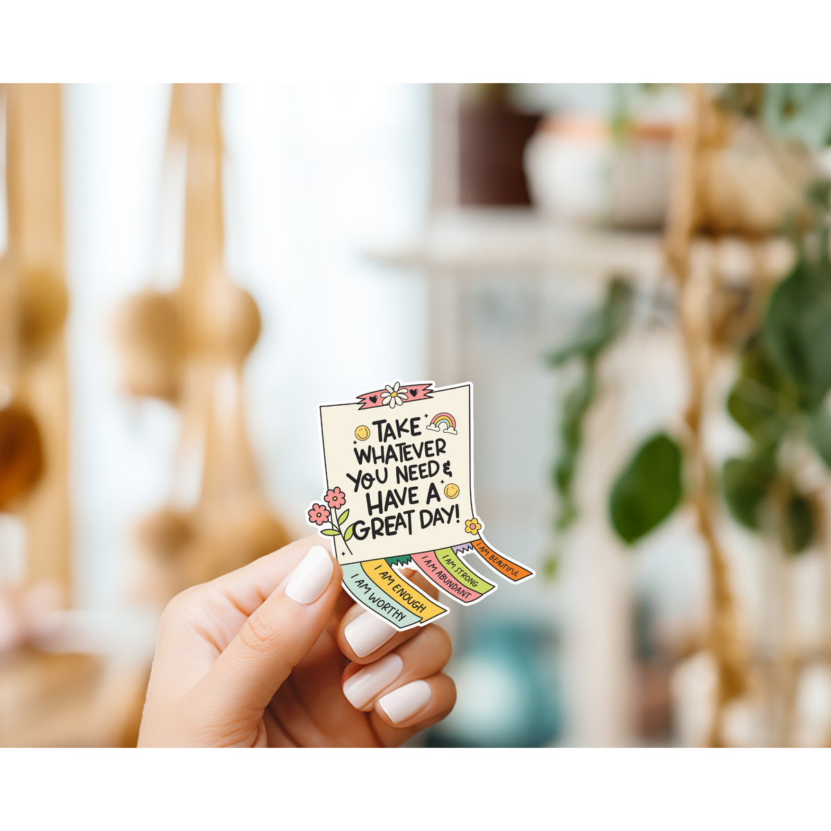 Take Whatever You Need Sticker | Water Resistant Sticker