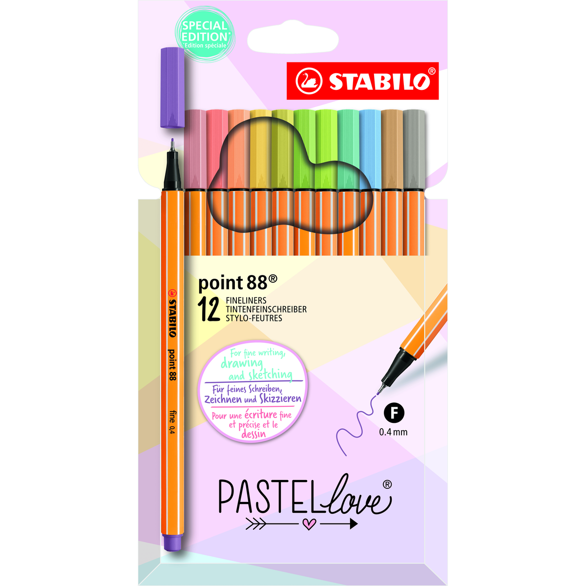 Stabilo Pen 88 Fineliner Pastel Beyond Measure Boards