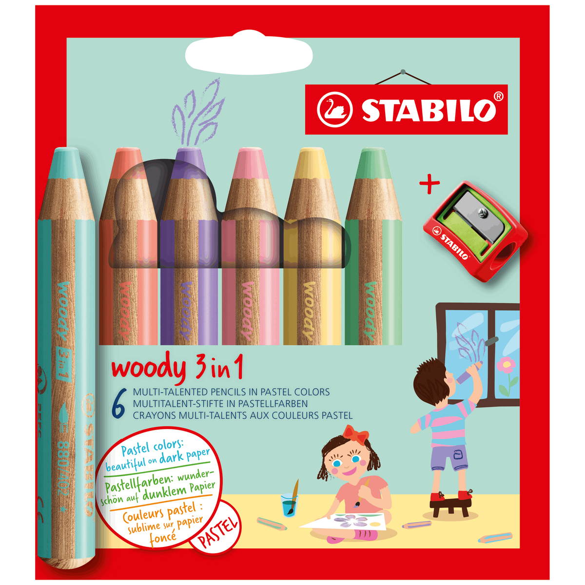 Stabilo Pastel 3 in 1 Reusable Crayons